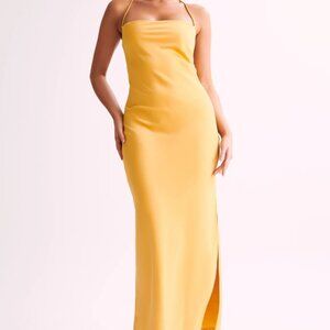 Meshki Sydney Straight Neck Slip Maxi Dress